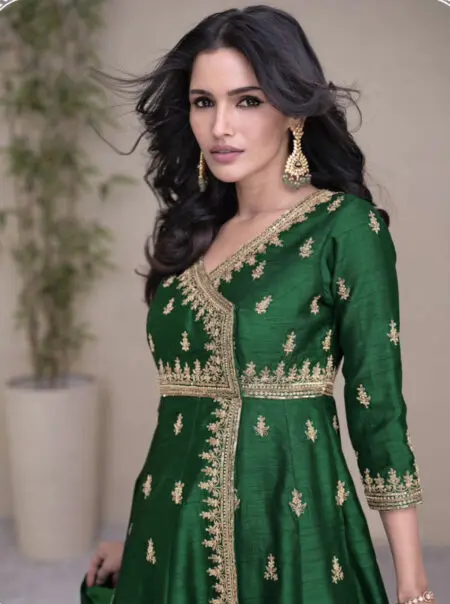 Silk sharara set 