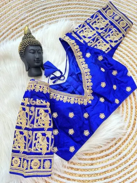 Blue Grand Wedding Readymade Blouse