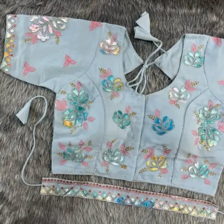 Light Blue Readymade Blouse