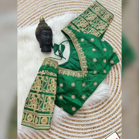 Green Bridal Readymade Blouse