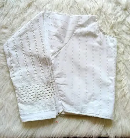 White hakoba Readymade Blouse