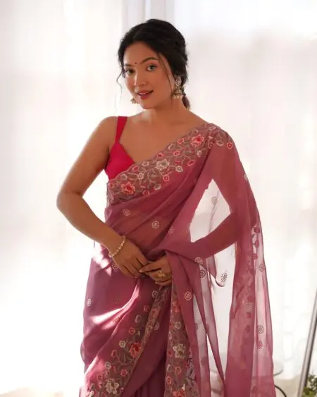 Thai Organza Silk Saree