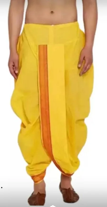 Yellow Panchakacham with angavastram