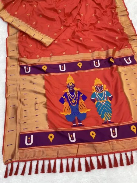 Vishnu lakshmi pallu saree