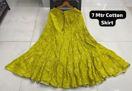 Flared cotton skirt (7m flare)
